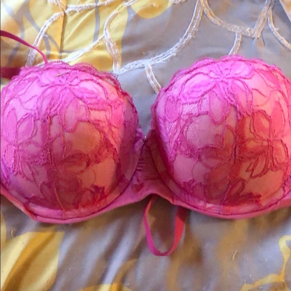 Pink lace Victoria’s Secret bra